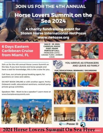 2024 Horse Lovers Summit On The Sea Flyer